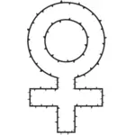 Symbol féminin d’épines
