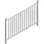 Jednoduchý šedý plot