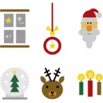 Iconos de Navidad festivos
