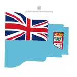 Fiji dalgalı bayrağı