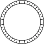 Streifen-Kreis-Frame