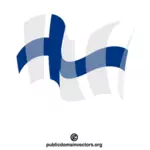 旗を振るフィンランド