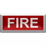 Векторное изображение оптический знак пожарной сигнализации