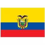 Vector drapeau de l'Équateur