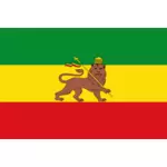 Ilustração do vetor velha bandeira da Etiópia