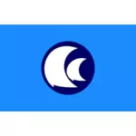 Kasumigaura-शहर है, Ibaraki का ध्वज