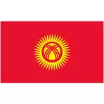 Vector bandeira do Quirguistão
