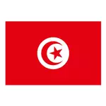 Tunus bayrağı vektör