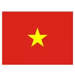 Вьетнамский флаг вектор