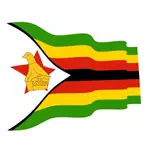 Ondulato bandiera dello Zimbabwe