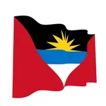 Векторный Флаг Антигуа и Барбуда