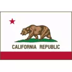 Калифорнийская Республика флага векторное изображение