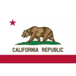 加州共和国国旗矢量图像