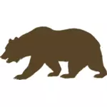 来自加利福尼亚州旗熊向量剪贴画