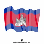 Kambodsjas rikes flagg