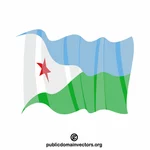 Národní vlajka Džibuti