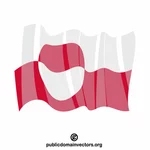 Grönlands nationella flagga
