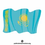 דגל גרפיקה וקטורית קזחסטן
