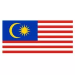 Малазийский флаг в векторном формате