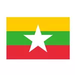Vektor Bendera Myanmar
