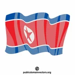علم كوريا الشمالية ناقلات