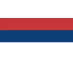 Serbiska flaggan utan vapen