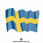Bandeira nacional do Reino da Suécia