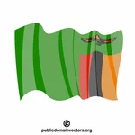 Bandeira do vetor da Zâmbia