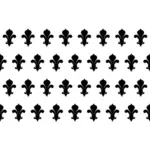 תמונה של דפוס חלקה של שחור fleurs de lys