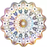 Image de vecteur de dessin chromatique floral