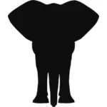 खड़े हाथी सिल्हूट