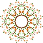 תמונה של עץ פרחים בצורת מעגל