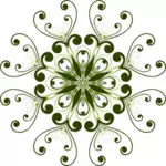מעוצבים פרח בעל עלי כותרת משולש הצורה באוסף תמונות