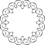 Moldura oval spiral