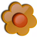 चमक गेरू फूल वेक्टर छवि