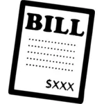 Bill Symbol Vektor-Bild