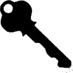 Tür-Schlüssel Silhouette-Vektor-Bild
