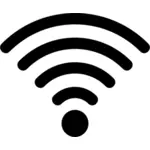 Silhueta de sinal Wi-fi