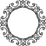 Moldura de espelho circular