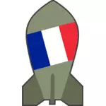 Vektorové grafiky hypotetický francouzské jaderné bomby
