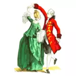 18. yüzyıl Fransız balo kostümleri