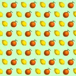 감귤 류의 과일 패턴