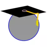 Vector illustration absolvent pălărie