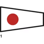 Japansk flagga ritning