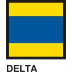 Gran Pavese drapeaux, drapeau de Delta