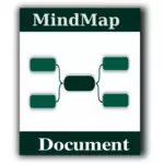 Mindmap आइकन वेक्टर ग्राफिक्स