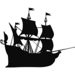 Siluetta della nave di Galleon