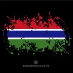 그림판에서 감비아의 국기 뿌리기