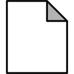 Yleinen asiakirjakuvakkeen vektori ClipArt-kuva