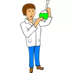 Kobieta chemik ilustracji wektorowych